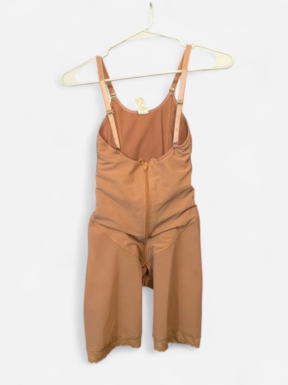 Brown Sculpting High-Waist Shapewear Jumpsuit